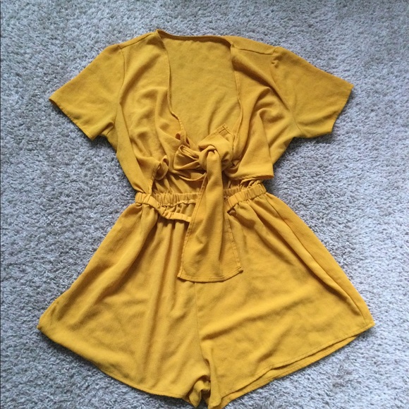 Mustard Romper - Picture 9 of 13